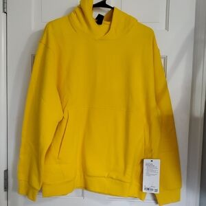 NWT Lululemon Steady State Maze Yellow Hoodie Sz M